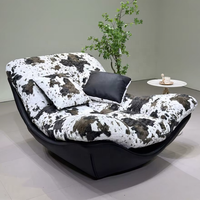 Fauteuil inclinable à bascule, style nordique moderne minimaliste, fauteuil de détente, pour salon, chambre, maison, hôtel, appartement, décoration