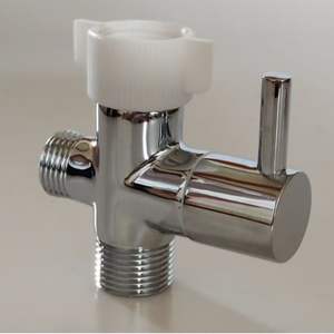 Válvula de Cambio de Boquilla de Cobre Estándar Estadounidense 7/8, Accesorio para Bidé, Válvula Angular de Tres Vías, Una Entrada y Dos Salidas - Product Image 3