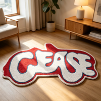 Alfombras Modernas Personalizadas de Gran Tamaño, Alfombras Hechas a Mano con Tu Logotipo para Decoración del Hogar