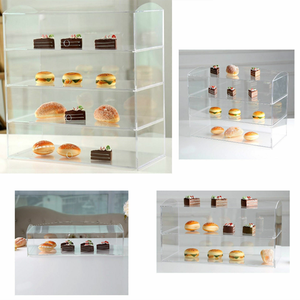 Nhiều Lớp Tùy Chỉnh Bánh Mì Tráng Miệng Cửa Hàng Truy Cập Hộp Acrylic Bánh Pastry Hiển Thị Trường Hợp Bánh Trưng Bày Tủ Kệ Cho Thực Phẩm - Product Image 3