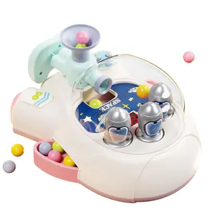 Electric simulation shooting target console tabletop toy portable handhold pinball game machine with light and music for kids