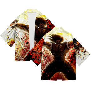 9 stili Hanma Baki Cosplay giapponese Haori Anime Kimono abbigliamento - Product Image 4