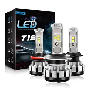 T1Sledヘッドライト電球h11 H8 H7 H4 80w 8000LM ledライトled h14 9005 9006 12v canbus Ledヘッド電球