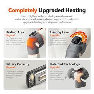 Joelheira Elétrica Aquecida, Massajador de Joelho com Compressa Quente, Dispositivo de Fisioterapia para Dor no Joelho Heattech - Product Image 2