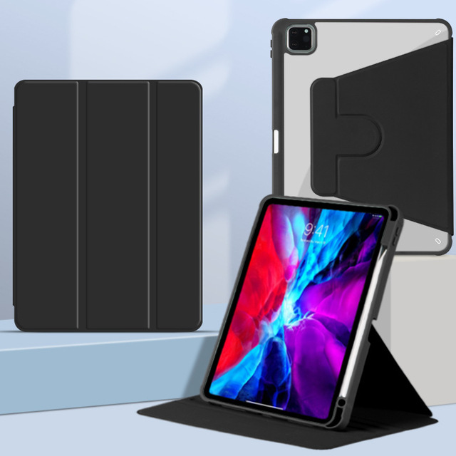 JINYAFENG 360 Degree Rotating TPU Tablet Case for Pad 7 11.2 Inch 2024 with Pen Holder
