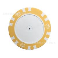 Jetons de poker personnalisés en composite d'argile lourde Blank Crown avec noyau en fer, longs et courts, pour le Texas Hold'em