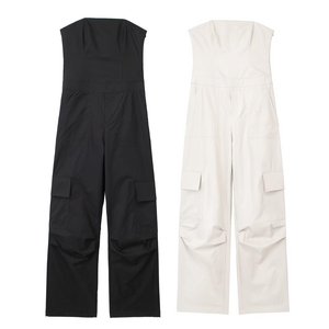 Salopette longue de loisirs urbains pour femmes avec combinaison poitrine étendue - Product Image 6
