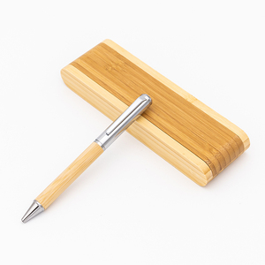 <span class=keywords><strong>Stylo</strong></span> en bois écologique personnalisé <span class=keywords><strong>avec</strong></span> une largeur d'écriture de 1.0mm Nom gravé personnalisé et boîte multicolore pliante <span class=keywords><strong>avec</strong></span> logo - Product Image 1