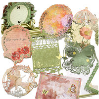 Ensemble de 10 papiers vintage pour collage à feuilles mobiles, style européen, matériel décoratif pour scrapbooking