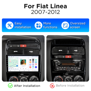 Radio de coche Junsun de 9 pulgadas con Carplay inalámbrico para Fiat Linea 2007-2012, reproductor multimedia con GPS y DVD, estéreo para coche para Fiat Linea - Product Image 2