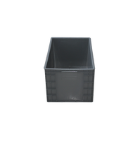 600x400x340mm Boîtes en plastique Logistique Caisse emboîtable et empilable Boîte en plastique industrielle Taille personnalisée Boîte solide EU 2.4KG CN;JIA
