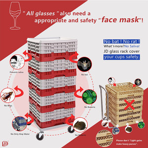Panier de rangement en plastique pour verres et tasses, vente en gros - Product Image 4