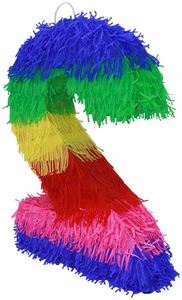 Décorations de fête d'anniversaire pour enfants, sport et divertissement, piñata colorée numéro deux pour les célébrations de fiesta - Product Image 5