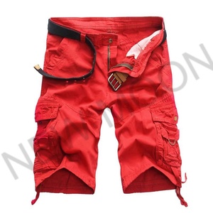 Nouveau pantalon d'été personnalisé pour homme, tissé en corde, coupe ample, grande taille, multi-poches, couleur unie - Product Image 4