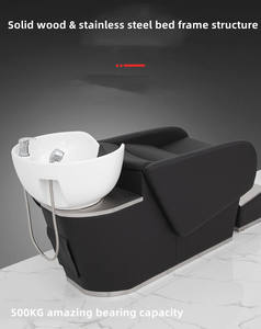 Peluquería profesional de alta calidad, muebles modernos, silla de champú, cama de lavado con cuenco - Product Image 2