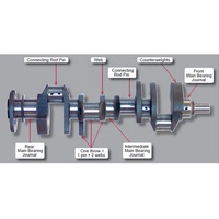 Moteur diesel 4JJ1, vilebrequin en acier forgé 8-97311632-1 pour ISUZU DMAX