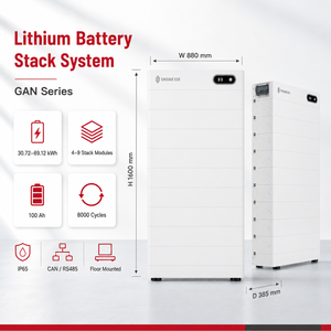 Système de stockage d'énergie haute tension Chisage ESS, batterie LiFePO4 empilable 30 kWh 69 kWh, système de stockage d'énergie solaire monté au sol, série GAN - Product Image 5