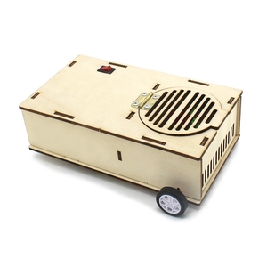 OKYN-G5527 Wooden <b>DIY</b> Electronic Sweeping Robot <b>Kit</b> for STEM Education - Product Image 4