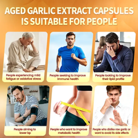 Gélules d'extrait d'ail vieilli de haute qualité, sans odeur, 10500 mg, favorisent le bien-être immunitaire et la circulation cardiaque