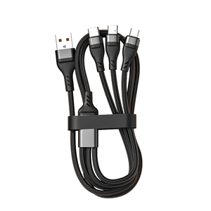 Telefoni cellulari USB <span class=keywords><strong>C</strong></span> cavo ricarica rapida <span class=keywords><strong>3</strong></span> in 1 universale Smart Micro USB cavo di ricarica lungo USB cavo caricatore USB - Product Image 1