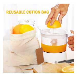 Sacs en mousseline de coton bio imprimés avec cordon de serrage, logo personnalisé, grand sac de rangement anti-poussière en coton - Product Image 4