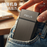 Nouveau design – Briquet extérieur à double arc, design élégant, électronique, rechargeable par USB, couvercle magnétique automatique, étuis à cigarettes avec protection anti-fumée