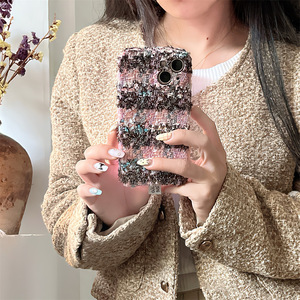 เคสโทรศัพท์สำหรับผู้หญิงในสำนักงานสำหรับ Apple 15 14 Pro 11เคสผ้าตาหมากรุกสามสีแบบแข็งเหมาะสำหรับมือถือ <span class=keywords><strong>A53</strong></span> - Product Image 3