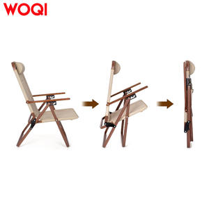 Silla plegable para exteriores Woqi con almohada, silla de playa compacta extra ancha para patio y viajes. - Product Image 2