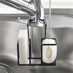 Modern Hotel Kitchen Faucet Drain Rack Steel Ball Sponge Cleaning Brush Storage <b>Sink</b> Hanging <b>Basket</b> Wall-Mounted Eco-Friendly - Product Image 4