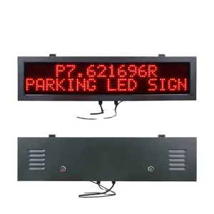Opzione di comunicazione TCP IP RS485 RS232 all'ingrosso P7.62 16x96 colore rosso parcheggio LED messaggio in movimento segni di testo