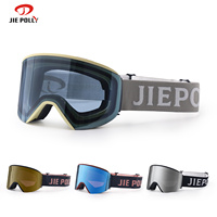 Lunettes de ski OTG personnalisées avec logo OEM, verres magnétiques de luxe pour l'extérieur, photochromiques, pour snowboard,