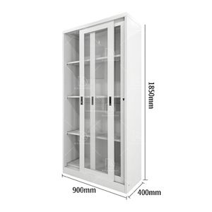 Großhandel <span class=keywords><strong>2</strong></span>-türiger Stahl Metall Akten schrank mit 4 Regalen für Büro Schlafzimmer Küche & Outdoor-Gebrauch - Product Image 5