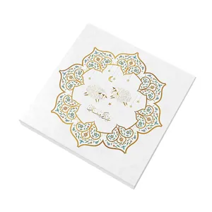 Custom Gold Foil Square Rigid <b>Gift</b> <b>Box</b>, Decorative <b>Eid</b>/Islamic Favor <b>Box</b> for Chocolate & Cookies - Product Image 3