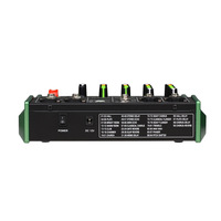 Table de mixage audio 6 canaux avec DSP intégré, alimentation fantôme 48V, carte son USB OTG, mixeur portable pour studio, karaoké, diffusion en direct