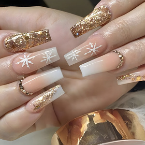 Presse à ongles personnalisée ballerine noël <span class=keywords><strong>rouge</strong></span> cercueil <span class=keywords><strong>French</strong></span> Tip ongles <span class=keywords><strong>manucure</strong></span> acrylique à coller sur les ongles Vente en gros - Product Image 4