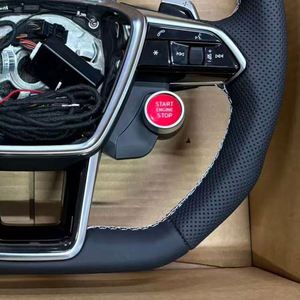Volante de Cuero Estilo R8 <span class=keywords><strong>S</strong></span>-<span class=keywords><strong>Line</strong></span> para Audi B9 <span class=keywords><strong>A1</strong></span> A3 8V S3 A4 B8 S4 A5 S5 A6 S6 S7 A7 A8 Q3 Q5 Q7 RS3 RS4 RS5 RS7 - Product Image 5