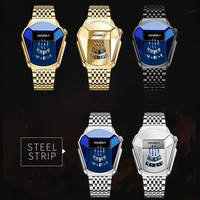 Montre homme HOURSLY 6617, style moto, cool, étanche, sport, quartz.