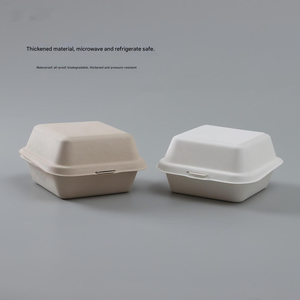 Boîte à lunch en papier pour enfants, couvercle en papier, contenants alimentaires en papier, boîte à lunch durable en <span class=keywords><strong>paille</strong></span> <span class=keywords><strong>de</strong></span> papier - Product Image 2