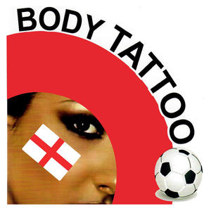 Autocollants pour le visage avec drapeau national RF pour les fans, club de football, événement sportif, tatouage pour supporters, personnalisable, adhésif, imperméable, géométrique moderne - Product Image 2