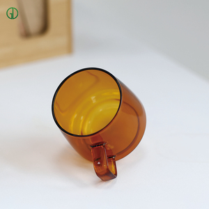 ODM/OEM 350ml Custom Colored Borosilicate <strong>Glass</strong> Coffee Mug Heat Resistant <strong>Espresso</strong> Amber <strong>Glass</strong> Tea Coffee Water <strong>Cup</strong> with Handle - Product Image 5
