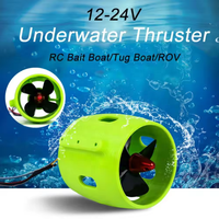 Propulseur sous-marin sans balais 12-24V 20A à 4 pales, moteur de traîne pour bateau à appât RC, étanche, couple élevé, pour kayak de pêche, remorqueur, ROV