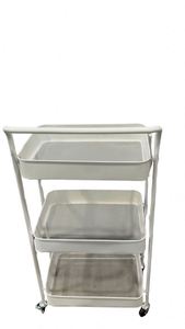 Modern Stainless Steel Foldable Cart Foldable Kitchen Gadgets 3 Layers Sample Available Easy Bulk Order Premium Folding Cart - Product Image 3