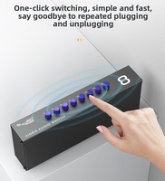 Commutateur audio-vidéo AV RCA professionnel, 8 entrées 1 sortie, pour moniteurs