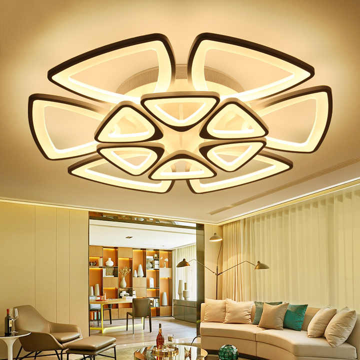 Modern Led Ceiling Lights New Acrylic Contemporary Chandeliers Lighting Ceiling Modern LED Ceiling Lamp for Home Living Bedroom