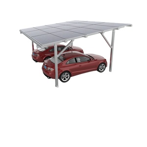 Structure de carport solaire en aluminium personnalisée en gros, système de montage solaire, abri pour voitures à usage résidentiel et commercial - Product Image 4