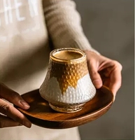 Tasses à Cappuccino en Verre Transparent de Forme Unique 220ml 310ml avec Logo Personnalisé – Nouveauté Créative pour Café, Latte et Café Glacé – Vente Flash