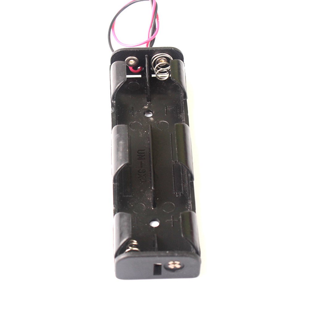 1x 18650 Batterijhouder met Losse Draden - Button Top - 1x18650LEADSHOLBT