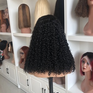 วิกผมมนุษย์แบบ Pixie Curly ความหนาแน่น 300%  พร้อมเชือกผูกผมด้านหน้าแบบ SDD  ถอนขนเบบี้แฮร์มาแล้ว  ไม่ต้องใช้กาว  ใส่ได้ทุกวัน โดย Senmu Beauty - Product Image 3