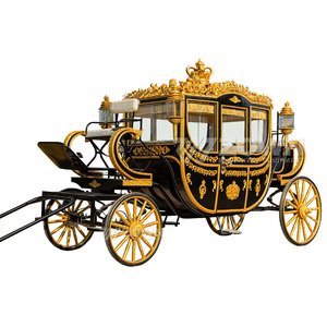 Vente Flash : Carrosse Royal Électrique de Luxe avec Lampe Décorative pour Hôtels, Mariages, Accessoire Photo et Transport Touristique - Product Image 1