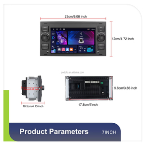 Autoradio Android Podofo 7'' 4+64G CarPlay/Android Auto sans fil GPS WIFI RDS pour Ford Transit Fiesta Focus Galaxy Mondeo Fusion - Product Image 5